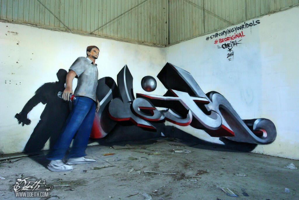 Ada yang bisa ngalahin grafiti dahsyat ini