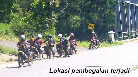 Touring berkelompok pun ternyata bukan jaminan bebas dari begal