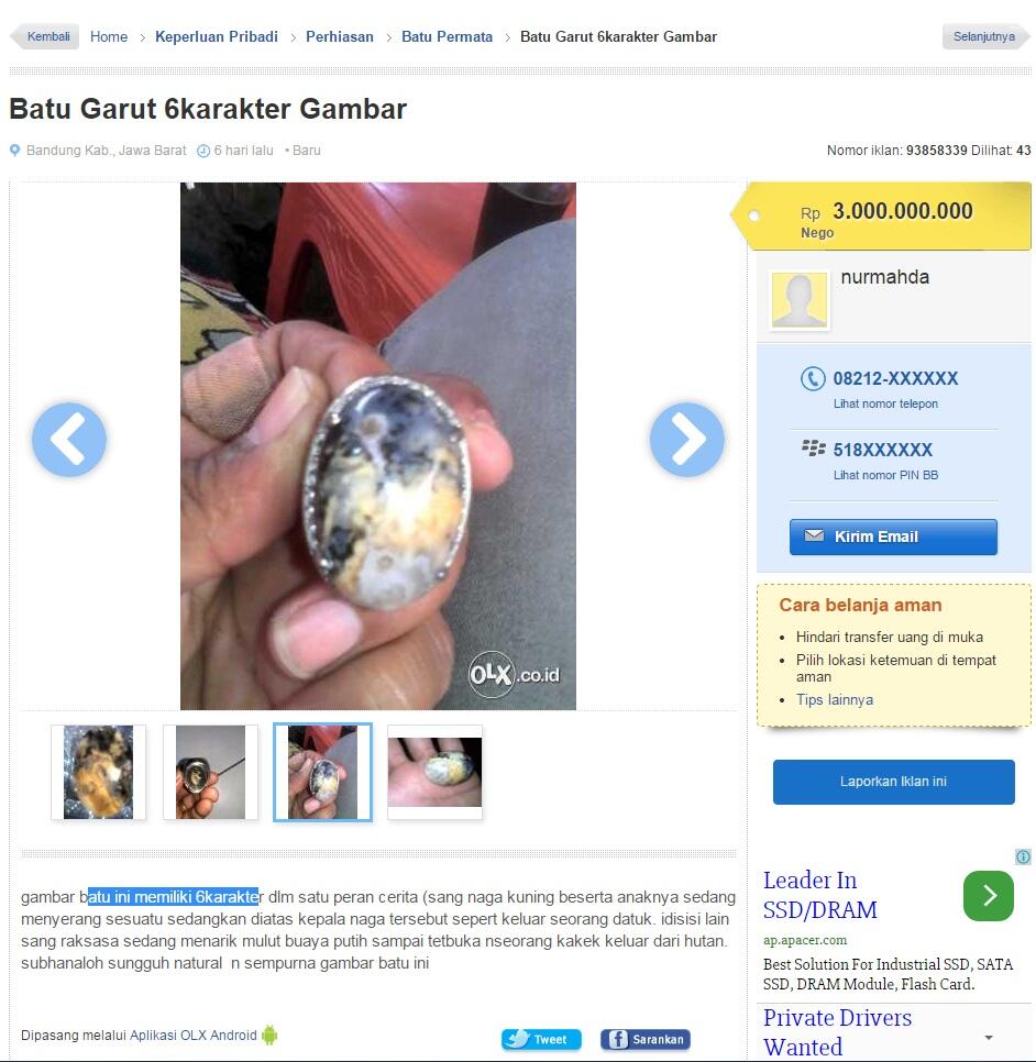 Penjual yang menurut ane udah gak waras gan