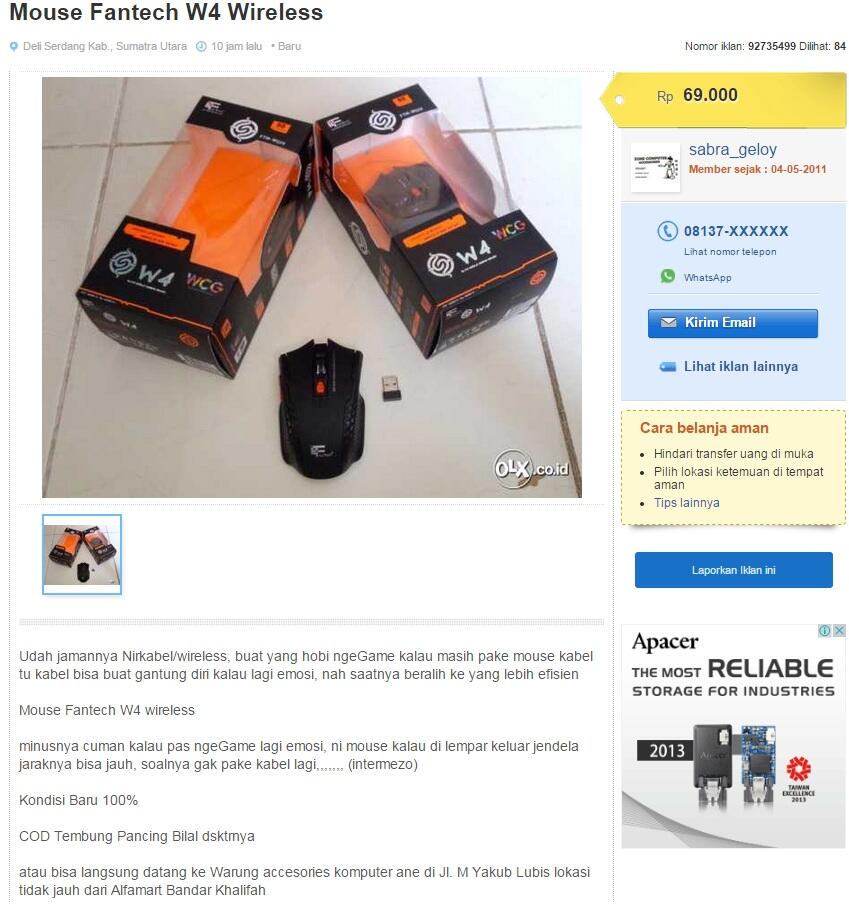 Penjual yang menurut ane udah gak waras gan