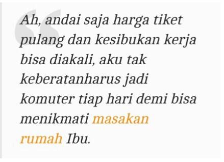 “Sehat-sehat di Rumah ya, Bu. Tunggu Aku Pulang Demi Mencicipi Masakanmu.”