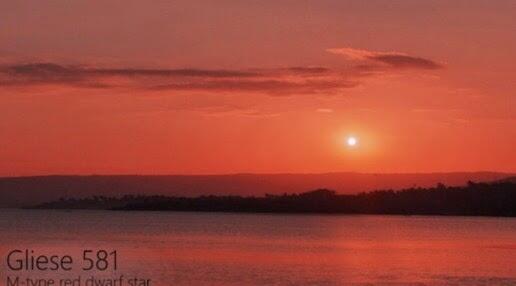 WOW!!! Inilah Pemandangan Sunset Jika Matahari Diganti Dengan Bintang Lain