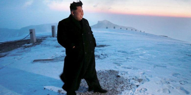 Kim Jong Un Beri Wejangan untuk Militer di Puncak Gunung Tertinggi Korut
