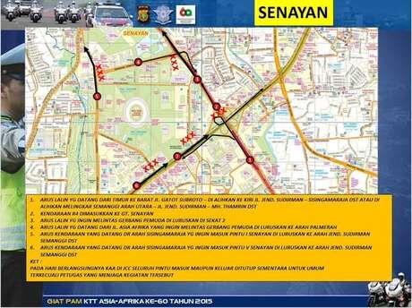 Penting ! Jadwal dan Rute Pengalihan Arus di Jalur Protokol Jakarta Imbas KAA