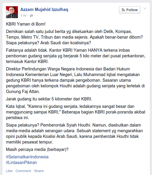 KBRI Yaman di Bom!