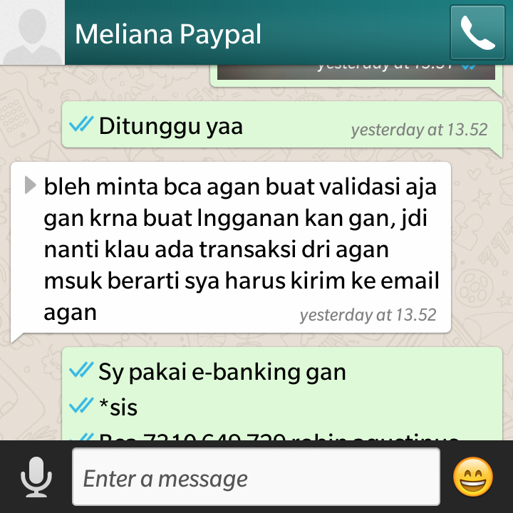 SURAT TERBUKA id kaskus simantorlir - PENIPUAN BCA 3131485709 MELIANA KUSUMA