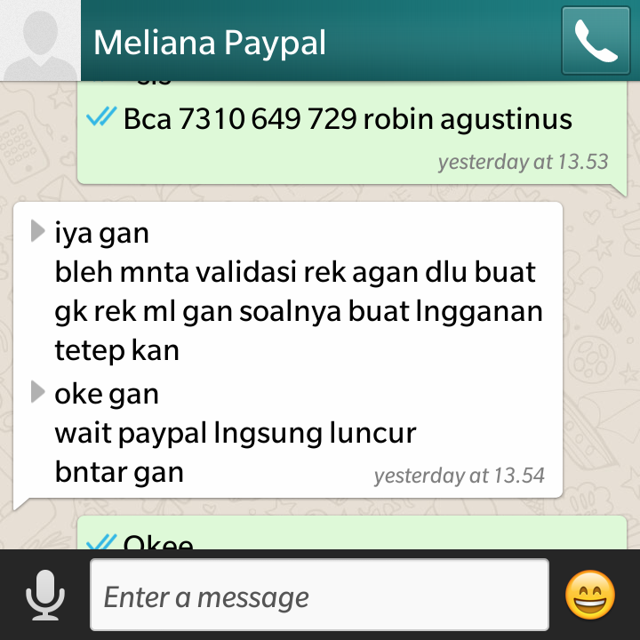 SURAT TERBUKA id kaskus simantorlir - PENIPUAN BCA 3131485709 MELIANA KUSUMA