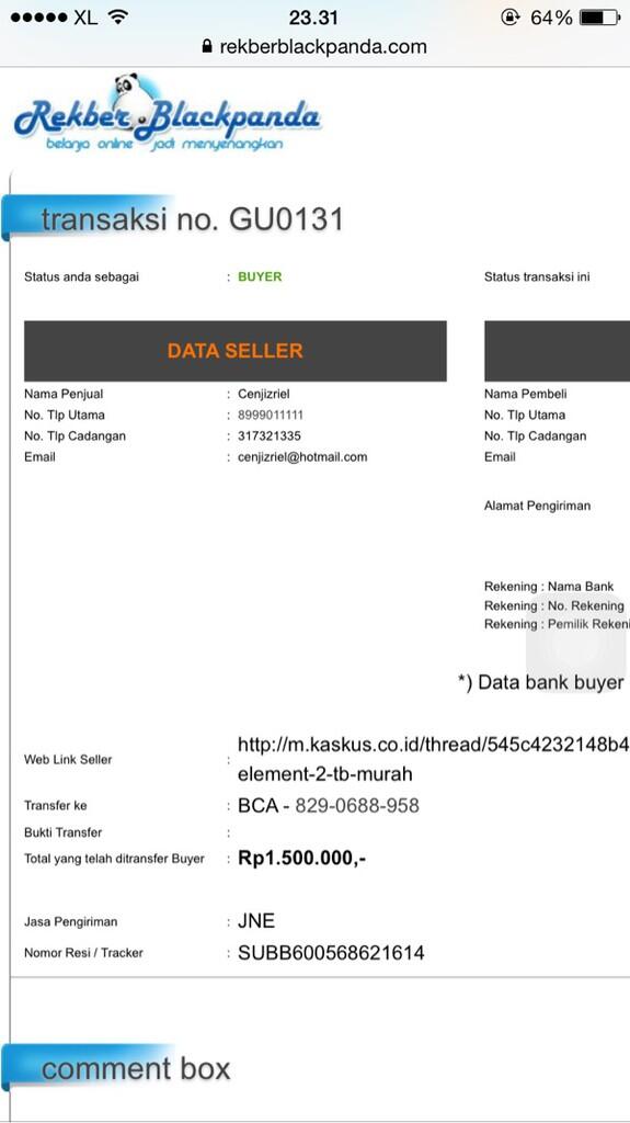 Menurut agan ini penipuan ato bukan!?