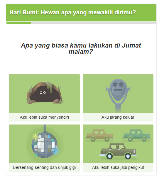 Google menyemarakan &quot;Hari Bumi 2015&quot; dengan Kuis Hari Bumi