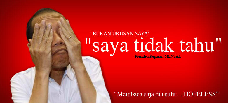 &#91;PANASTAK tambah DONGOK&#93; Presiden Jokowi : Saya Tidak Tahu