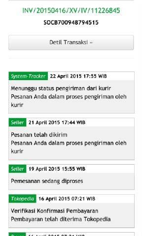 Online Shop Penipu di Tokopedia atas nama Belle Shop Solo