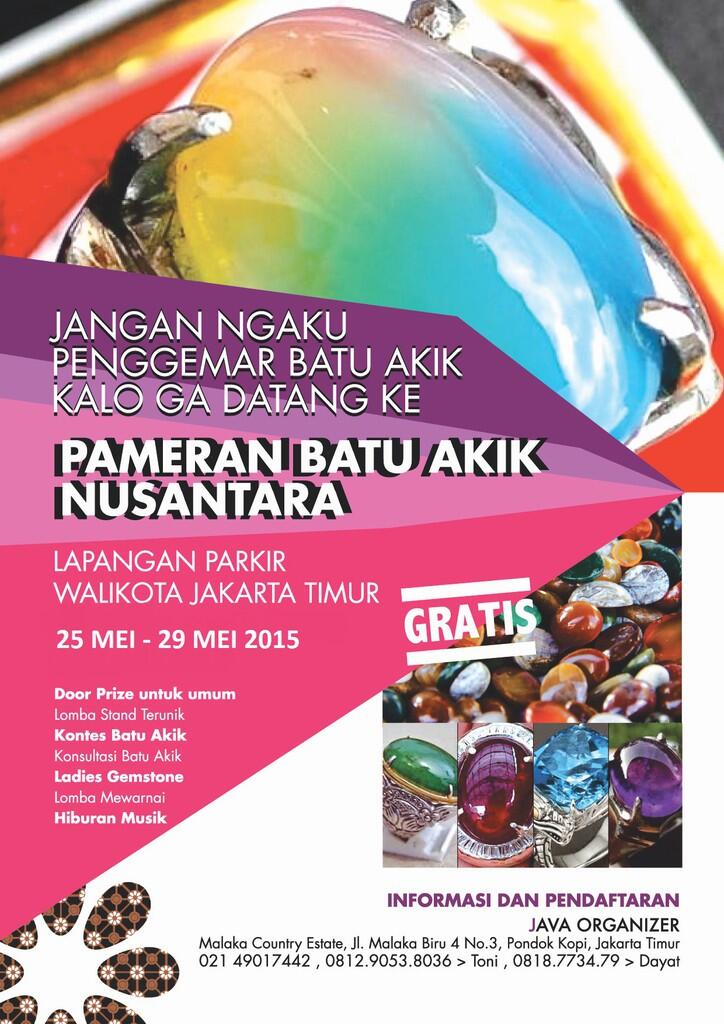FESTIVAL BATU AKIK WALIKOTA JAKARTA TIMUR
