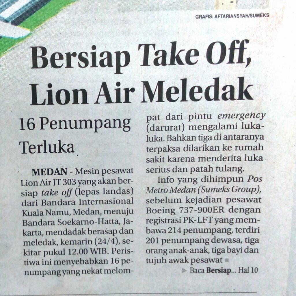 &#91;Lion Air Engine Fail&#93; Berita ini sudah ada yang post belum ya ?
