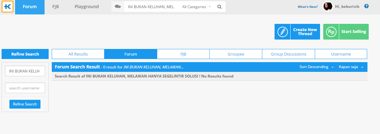 INI BUKAN KELUHAN, MELAIKAN HANYA SEGELINTIR SOLUSI !