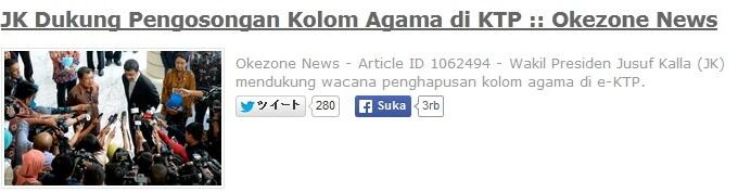 Sebentar lagi KTP kita ga pake kolom agama ( Hot news April 2015 ) ! &#91;+pic&#93; !