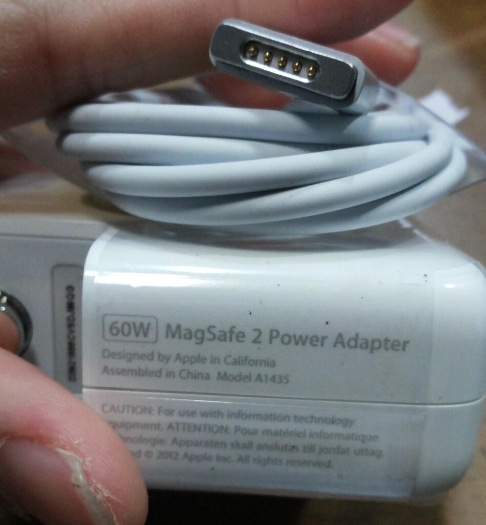 KABEL CHARGER ADAPTER ADAPTOR MACBOOK AIR PRO WHITE 11 13 15 17 " RETINA ORIGINAL 60W