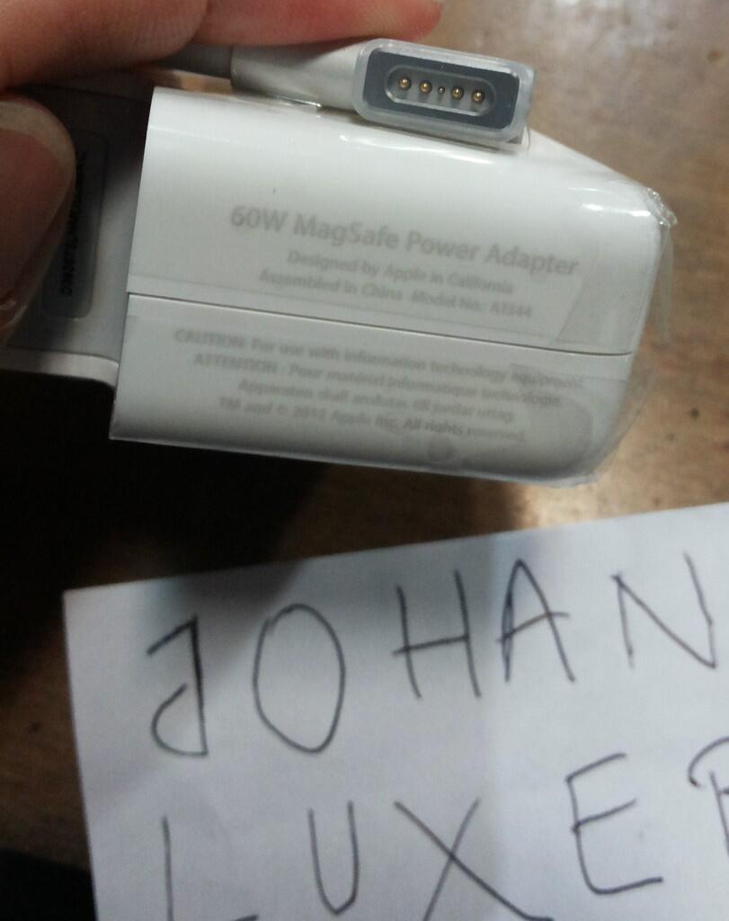 KABEL CHARGER ADAPTER ADAPTOR MACBOOK AIR PRO WHITE 11 13 15 17 " RETINA ORIGINAL 60W