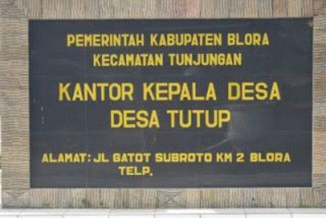 Inilah Nama Desa-desa Terabsurd Di Indonesia