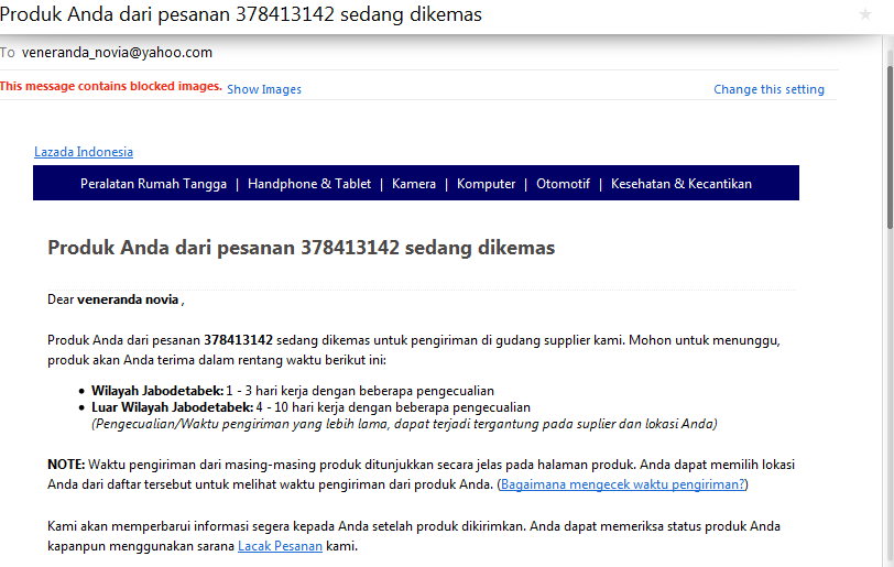 Lazada Penipuan