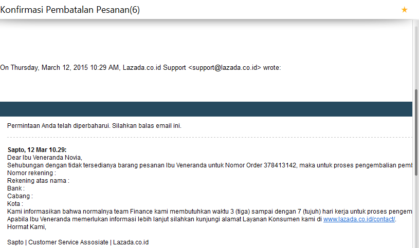 Lazada Penipuan