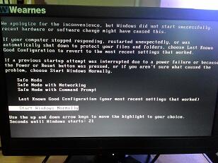 Acer Veriton L480, Tidak bisa masuk windows, safe mode.