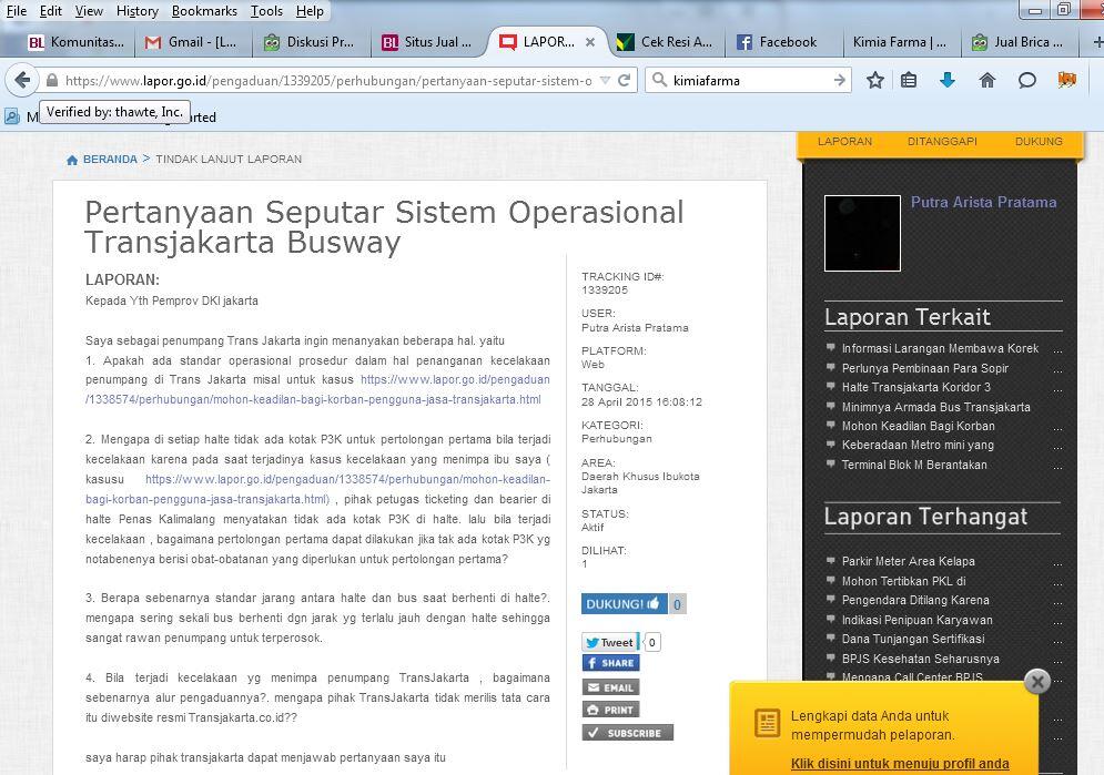 MENGGUGAT PERTANGGUNGJAWABAN PT TRANSJAKARTA ATAS KECELAKAAN PENUMPANG DI KORIDOR 10