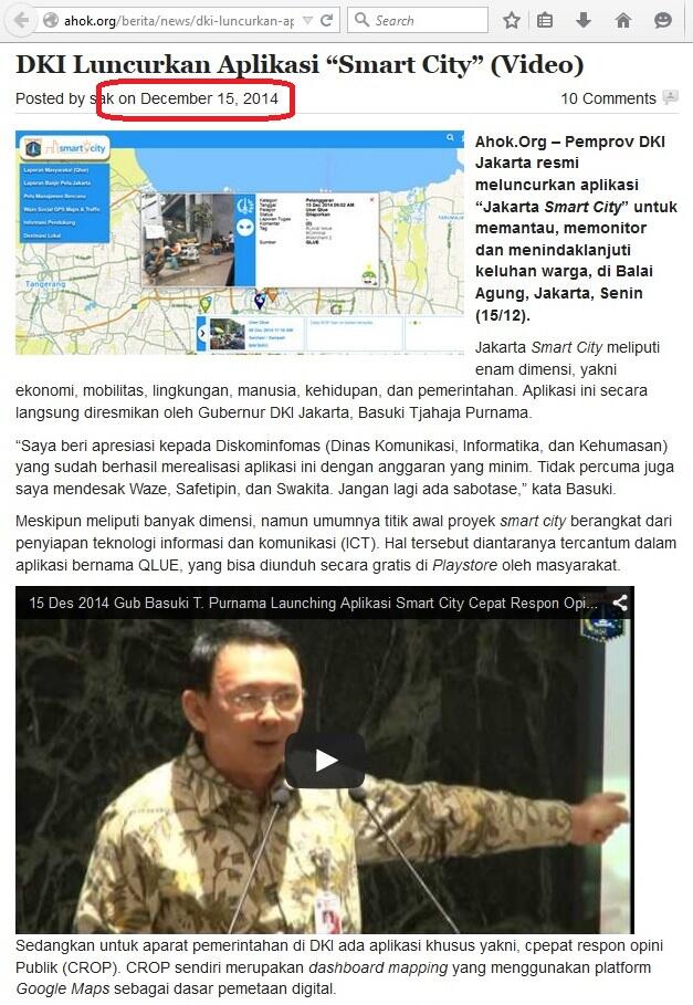 Fakta Dibalik Ahok Jadi Kepala Daerah Terbaik se-Indonesia