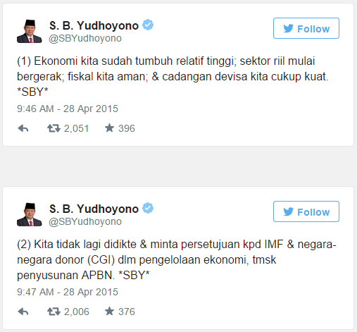 SBY dan Jokowi Ribut Gara - Gara Utang?