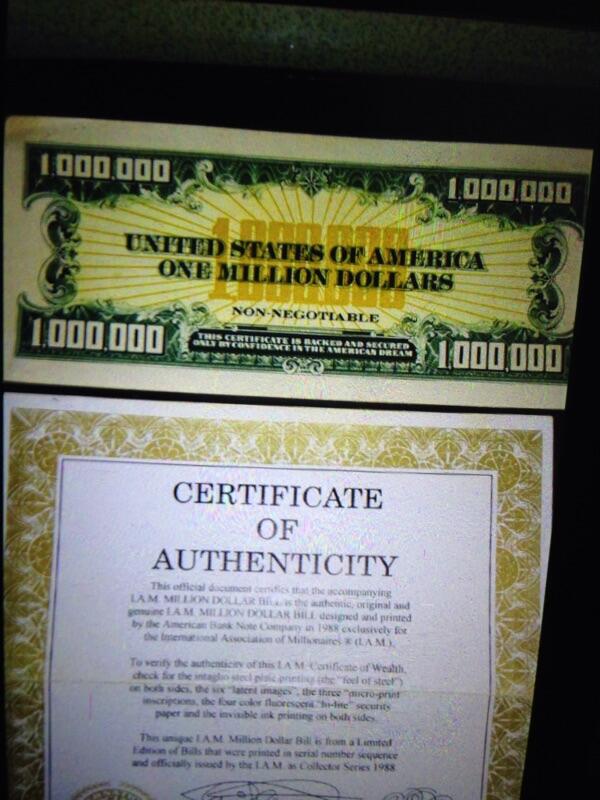 (ASK) 1000000$ real or fake