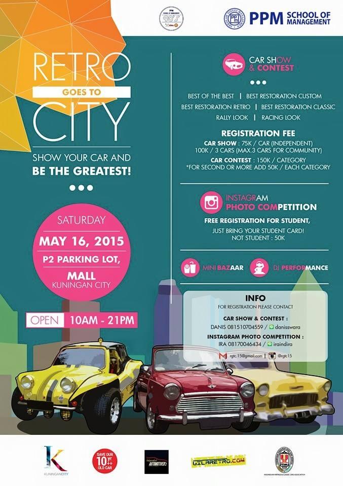 RGTC, Retro Goes to City, Pameran Mobil &amp; kontes dan Instameet