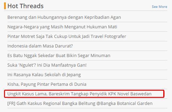 &#91;BREAKING NEWS&#93; Novel Baswedan: Saya Ditangkap Bareskrim Polri!