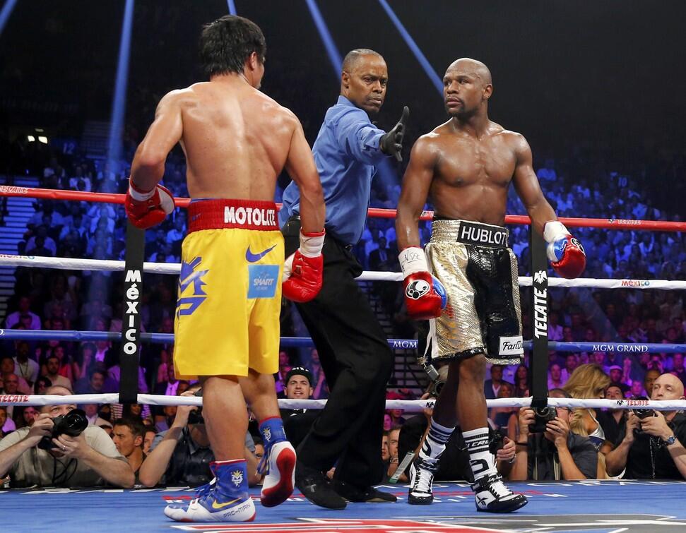 Foto-Foto Terbaik Laga Mayweather Jr. vs Pacquiao