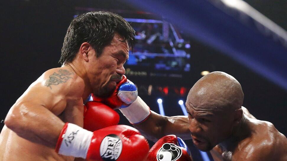 Foto-Foto Terbaik Laga Mayweather Jr. vs Pacquiao