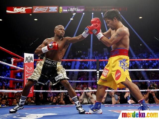 Foto-Foto Terbaik Laga Mayweather Jr. vs Pacquiao