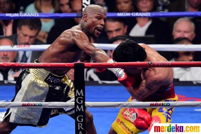 Foto-Foto Terbaik Laga Mayweather Jr. vs Pacquiao
