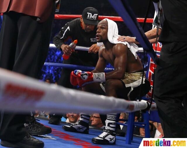 Foto-Foto Terbaik Laga Mayweather Jr. vs Pacquiao