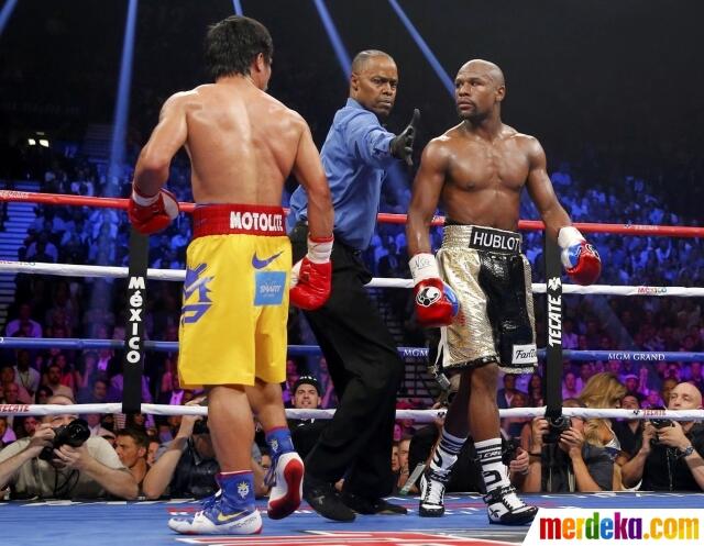 Foto-Foto Terbaik Laga Mayweather Jr. vs Pacquiao
