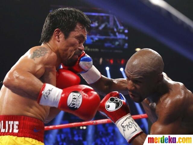 Foto-Foto Terbaik Laga Mayweather Jr. vs Pacquiao