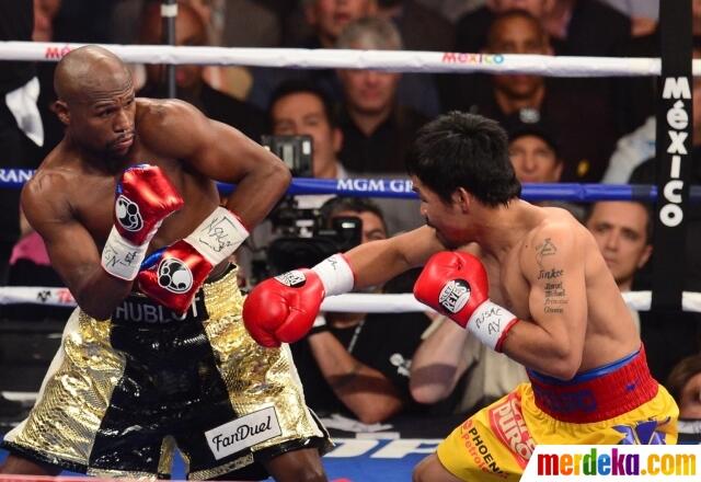 Foto-Foto Terbaik Laga Mayweather Jr. vs Pacquiao
