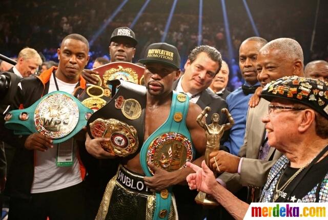 Foto-Foto Terbaik Laga Mayweather Jr. vs Pacquiao