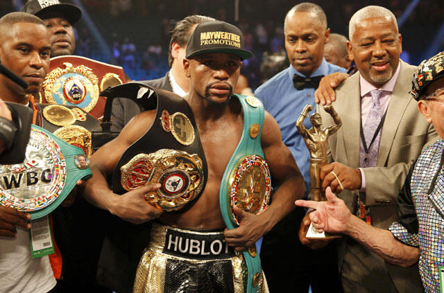 Foto-Foto Terbaik Laga Mayweather Jr. vs Pacquiao