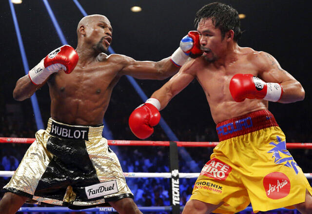 Foto-Foto Terbaik Laga Mayweather Jr. vs Pacquiao