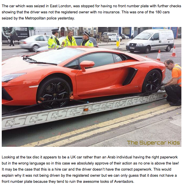 &#91;Good Job&#93; Ini Sanksi Pengemudi Lamborghini yang Ogah Pasang Nopol Depan