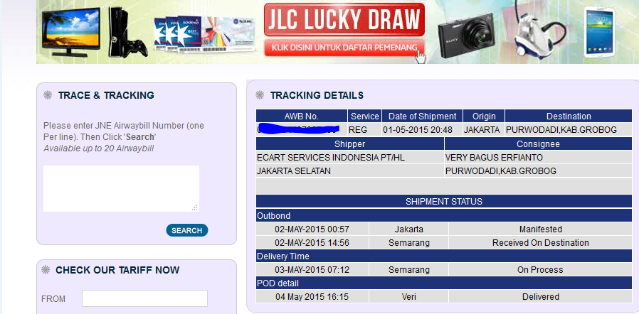 &#91;B&#93;JNE status DELIVERED TAPI SAYA TIDAK TRIMA BARANG 2 PAKET LENYAP&#91;/B&#93;