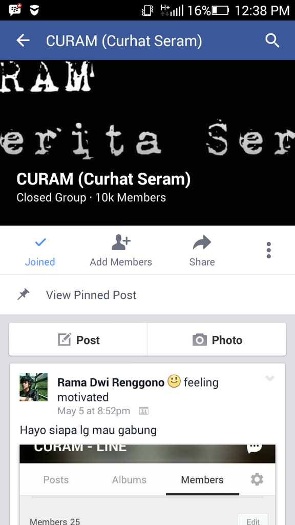CURAM (Curhat Seram) is back! (Line Group)