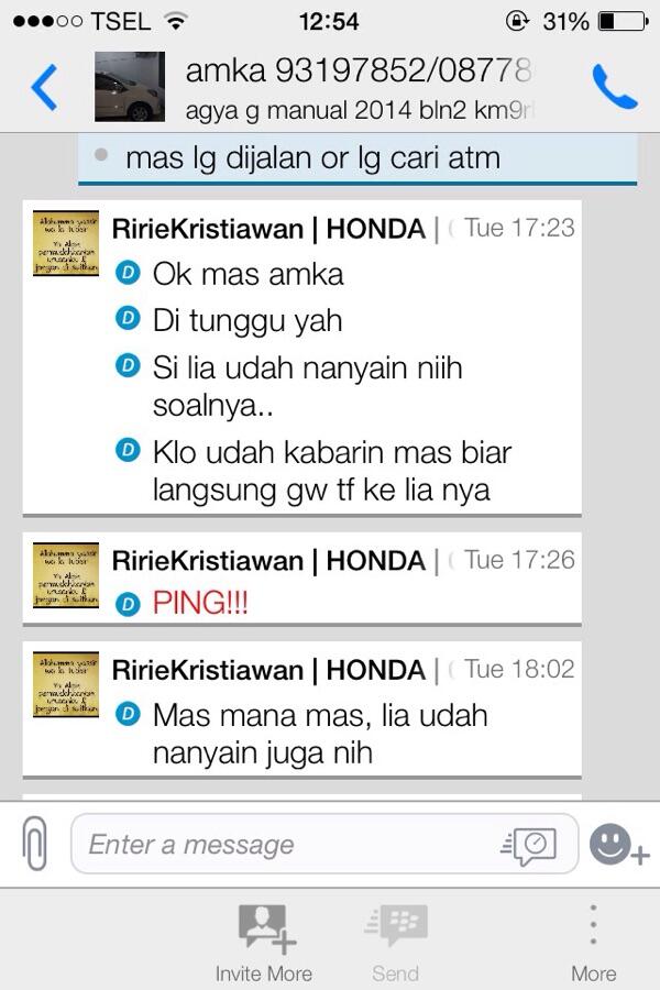 BEWARE PENIPU MOBIL BEKAS!!