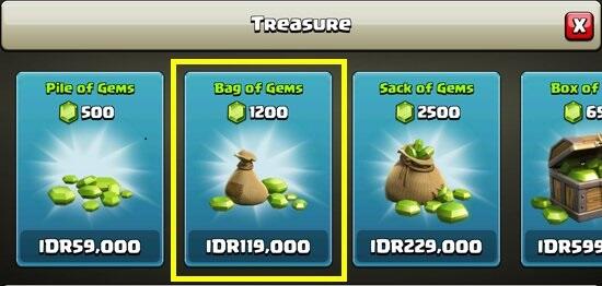 Cara Dapat Gems Gratis di Clash of Clans