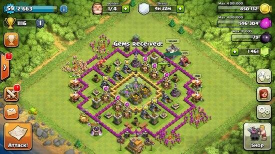 Cara Dapat Gems Gratis di Clash of Clans
