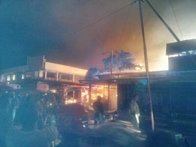 Pasar Johar Semarang Terbakar