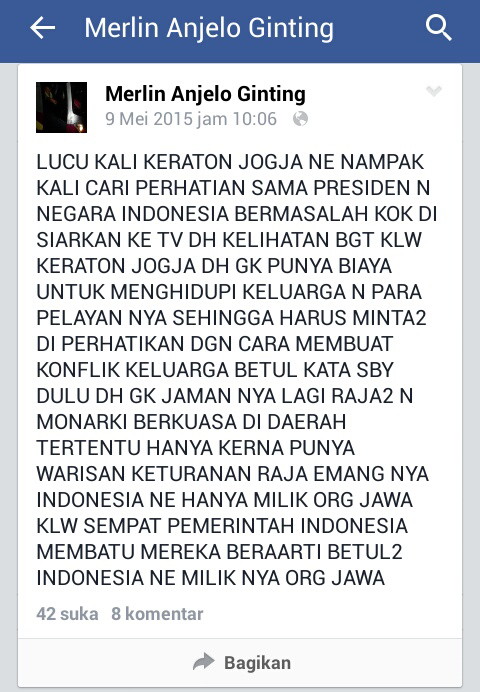 Apa Sih Istimewanya Jogja? Kata Dia Nih Gan ..